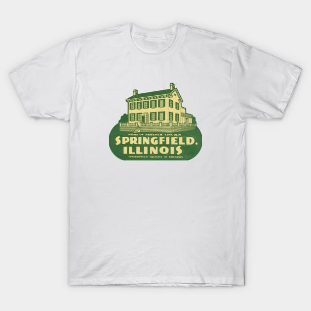 Visit Springfield Illinois T-Shirt by historicimage